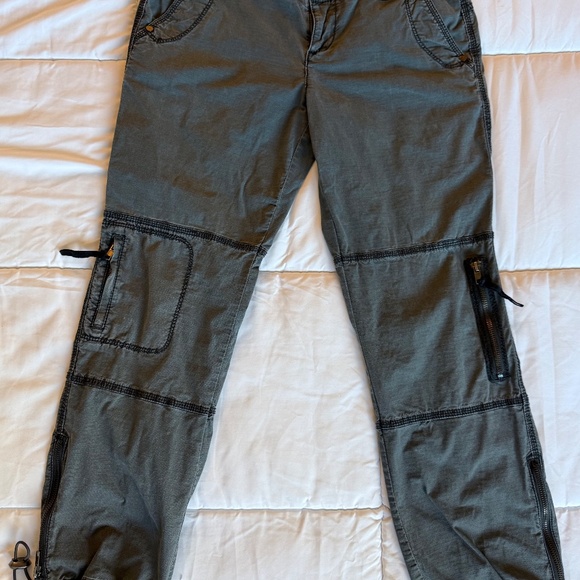 Vintage Marrakech Dark Grey Ripstop Cargo Pants - Picture 2 of 8